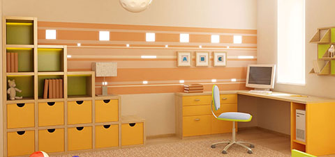 LED lighting for children's room